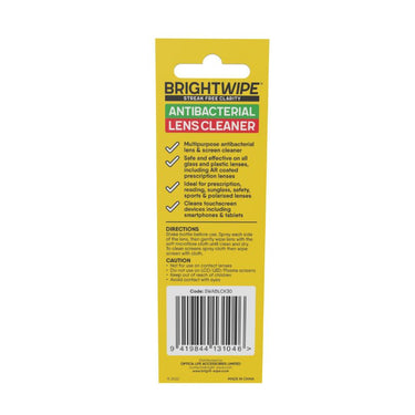 BRIGHTWIPE Antibacterial Lens Care Kit - Multipurpose antibacterial lens and screen cleaner