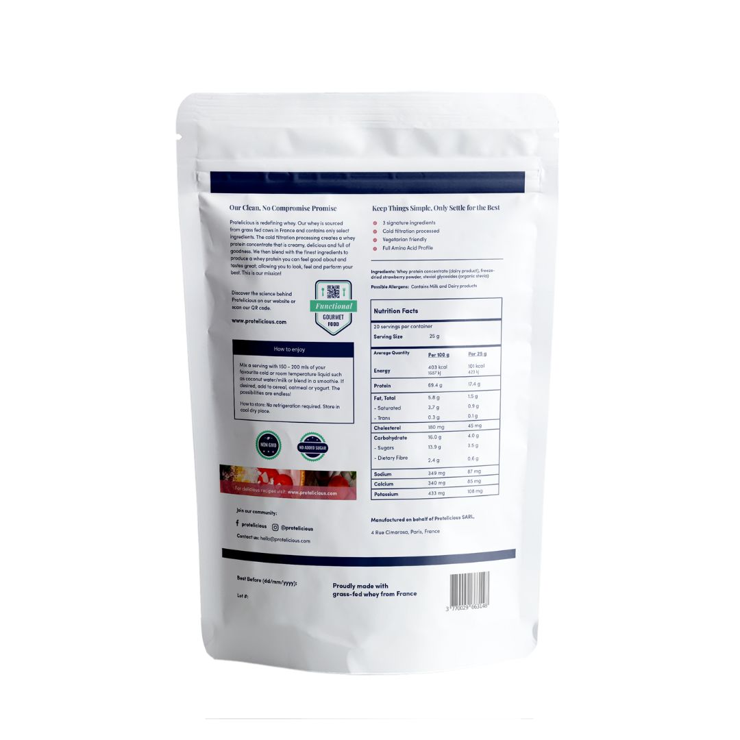 Gourmet Whey Protein – True Strawberry | 500g