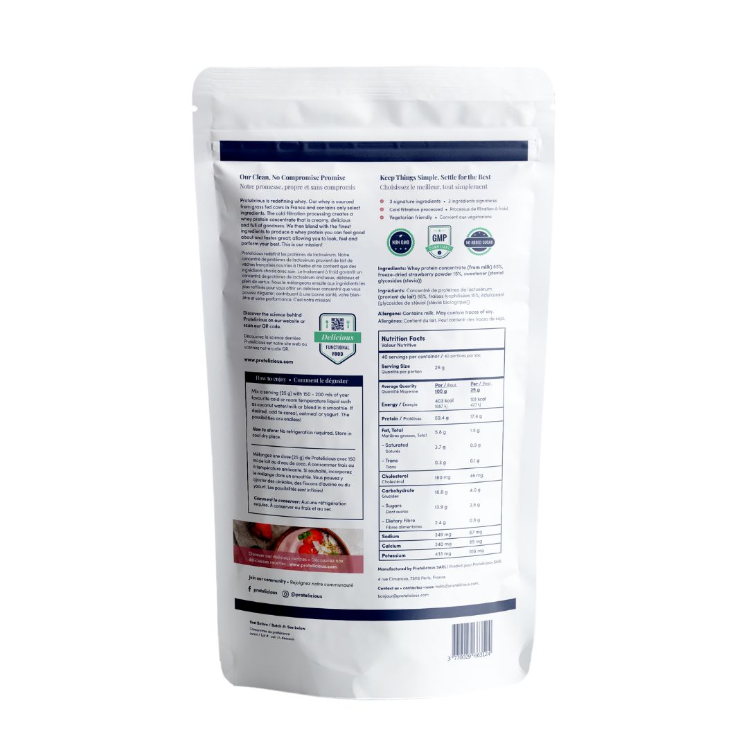 Gourmet Whey Protein – True Strawberry | 1kg