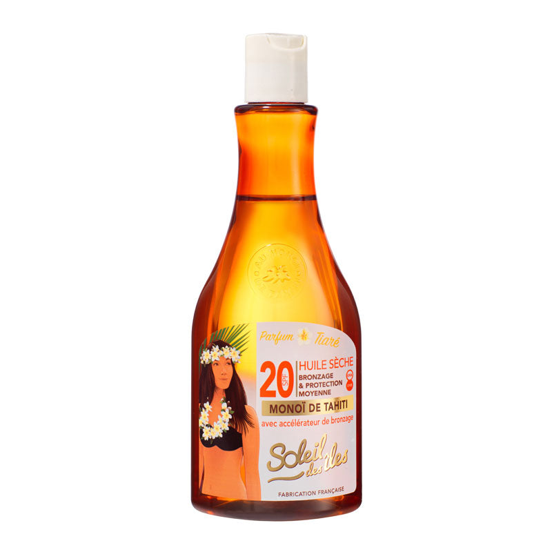 Dry Tanning Oil & Tan Accelerator | Medium Protection | Deep Tan | Monoi SPF20