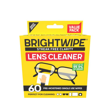 BRIGHTWIPE Lens Cleaner - Kills up to 99.9% of germs