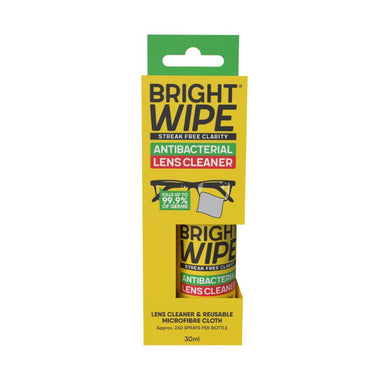 BRIGHTWIPE Antibacterial Lens Care Kit - Approx. sprays per bottle